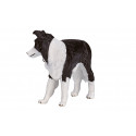 Figura de colección realista de perro Border Collie con acabados detallados.