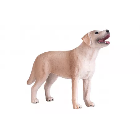Figura decorativa de perro labrador de 9x7x2 cm, detalle elegante para el hogar.