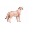 Figura decorativa de perro labrador de 9x7x2 cm, detalle elegante para el hogar.