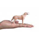 Figura decorativa de perro labrador de 9x7x2 cm, detalle elegante para el hogar.
