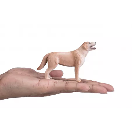 Figura decorativa de perro labrador de 9x7x2 cm, detalle elegante para el hogar.