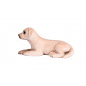 Figura realista de cachorro labrador de juguete para coleccionistas y niños.