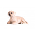 Figura realista de cachorro labrador de juguete para coleccionistas y niños.
