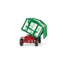 Remolque agrícola a escala 1:32 Kröger HKD 302 de Wiking fabricado en zinc con plataforma basculante.