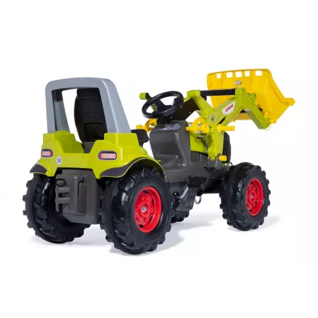 Tractor de pedales CLAAS Arion 660 con pala cargadora delantera para niños