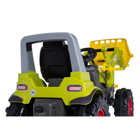 Tractor de pedales CLAAS Arion 660 con pala cargadora delantera para niños