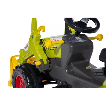 Tractor de pedales CLAAS Arion 660 con pala cargadora delantera para niños