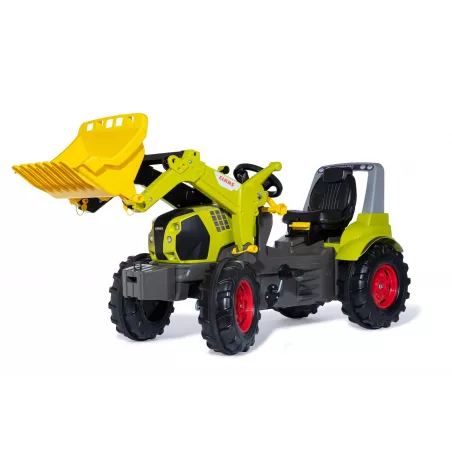 Tractor de pedales CLAAS Arion 660 con pala cargadora delantera para niños