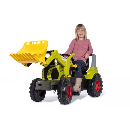 Tractor de pedales CLAAS Arion 660 con pala cargadora delantera para niños