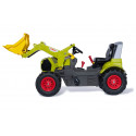 Tractor de pedales CLAAS Arion 660 con pala cargadora frontal y neumáticos de juguete para niños