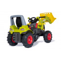 Tractor de pedales CLAAS Arion 660 con pala cargadora frontal y neumáticos de juguete para niños