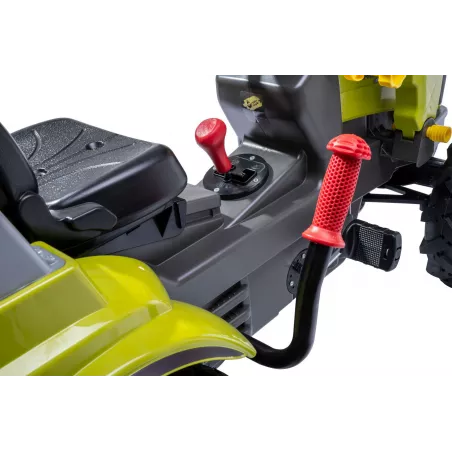 Tractor de pedales CLAAS Arion 660 con pala cargadora frontal y neumáticos de juguete para niños