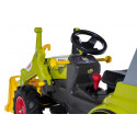 Tractor de pedales CLAAS Arion 660 con pala cargadora frontal y neumáticos de juguete para niños