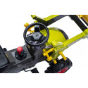 Tractor de pedales CLAAS Arion 660 con pala cargadora frontal y neumáticos de juguete para niños
