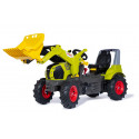 Tractor de pedales CLAAS Arion 660 con pala cargadora frontal y neumáticos de juguete para niños