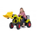 Tractor de pedales CLAAS Arion 660 con pala cargadora frontal y neumáticos de juguete para niños