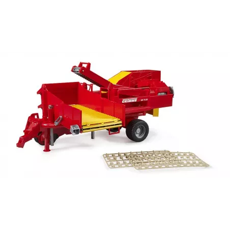 Cosechadora de patatas de juguete Grimme SE 75-30 marca Bruder a escala 1:16.