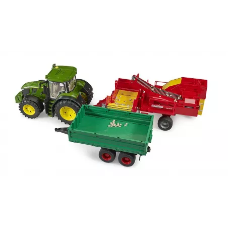 Cosechadora de patatas de juguete Grimme SE 75-30 marca Bruder a escala 1:16.
