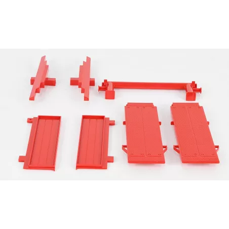 Piezas adicionales para camión góndola Bruder de juguete, accesorios de construcción y transporte.
