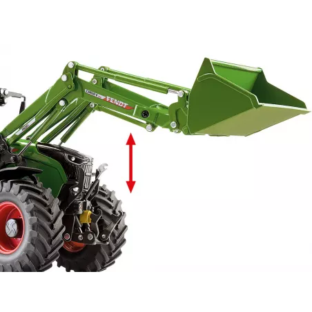 Tractor Fendt 724 Vario a escala 1:32 con cargador frontal Cargo 6.100, réplica detallada de colección.