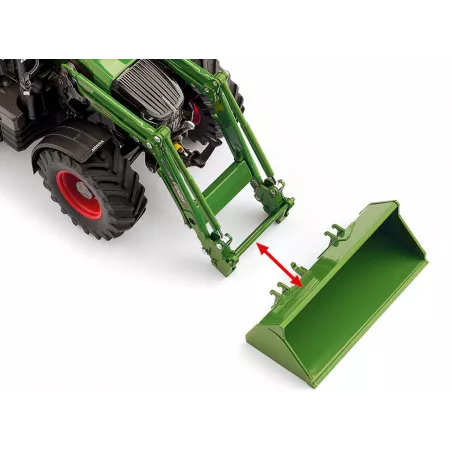 Tractor Fendt 724 Vario a escala 1:32 con cargador frontal Cargo 6.100, réplica detallada de colección.