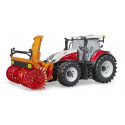Tractor de juguete Steyr 6300 Terrus CVT de Bruder a escala 1:16 con capó y puertas practicables.
