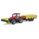 Tractor de juguete Case Optum 300 CVX de Bruder a escala 1:16 con puertas y capó practicables.