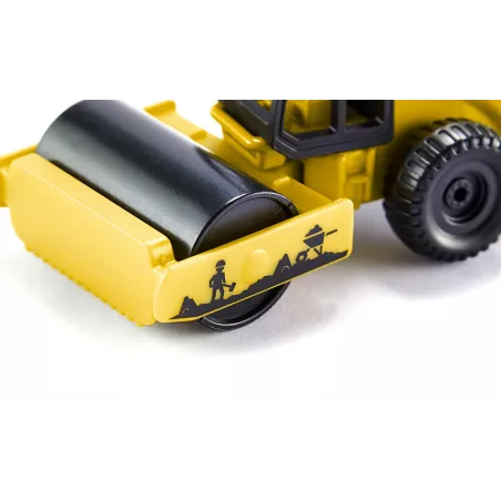 Rodillo compactador de juguete Siku 0895 de metal y plástico resistente