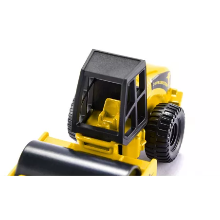 Rodillo compactador de juguete Siku 0895 de metal y plástico resistente