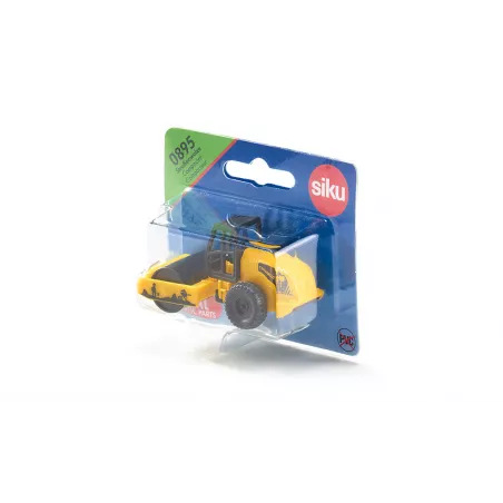 Rodillo compactador de juguete Siku 0895 de metal y plástico resistente