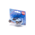 Buggy de juguete miniatura fabricado en metal y plástico resistente con enganche para acoplamiento.