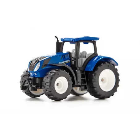 Tractor de juguete New Holland T7.315 a escala fabricado en metal y plástico resistente.