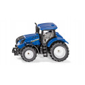 Tractor de juguete New Holland T7.315 a escala fabricado en metal y plástico resistente.