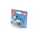 Miniatura de moto Vespa 125 GTS Súper de Siku en color verde menta con manillar móvil