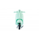 Miniatura de moto Vespa 125 GTS Súper de Siku en color verde menta con manillar móvil