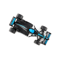 coche formula 1 rojo en Blister