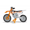 Maqueta de juguete de la moto de motocross KTM SX-F 450 en metal y plástico