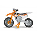 Maqueta de juguete de la moto de motocross KTM SX-F 450 en metal y plástico