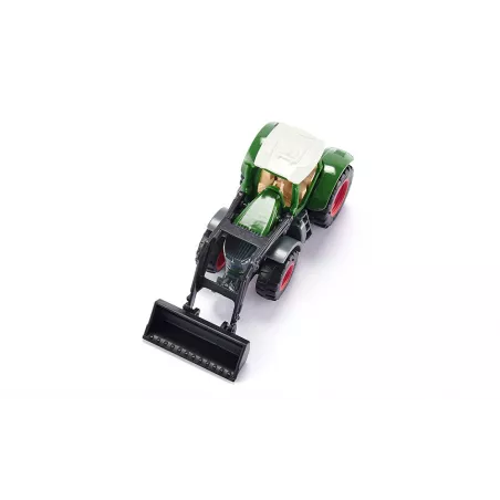 Tractor de juguete Fendt 1050 Vario con pala frontal móvil, miniatura de metal y plástico.