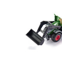 Tractor de juguete Fendt 1050 Vario con pala frontal móvil, miniatura de metal y plástico.