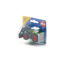 Tractor de juguete Fendt 1050 Vario con pala frontal móvil, miniatura de metal y plástico.