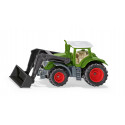 Tractor de juguete Fendt 1050 Vario con pala frontal móvil, miniatura de metal y plástico.