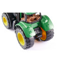 Tractor de juguete John Deere 1395 con pala cargadora de metal y plástico