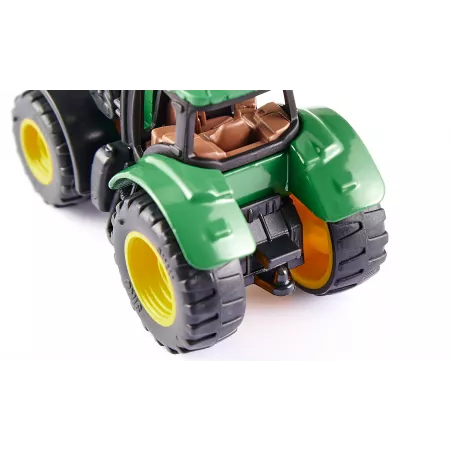 Tractor de juguete John Deere 1395 con pala cargadora de metal y plástico
