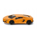Coche de juguete Lamborghini Aventador LP700-4 naranja a escala 1:87 de metal Siku.