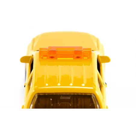 Coche de juguete VW ADAC de metal y plástico con puertas que se abren