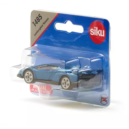 Coche de juguete Lamborghini Veneno de metal y plástico Siku 1485 en miniatura.