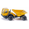Camión dumper Bergmann de juguete a escala fabricado en metal y plástico resistente.