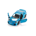 Coche de juguete Porsche 911 Turbo S en miniatura de metal con puertas abribles