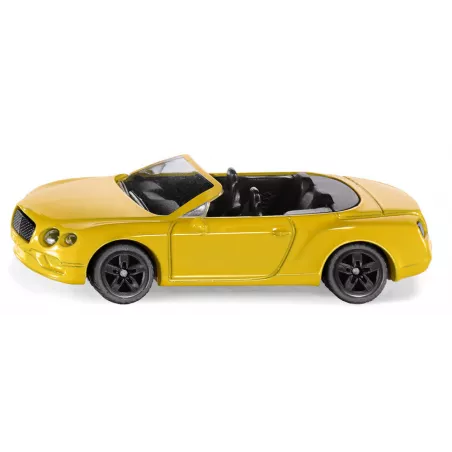 Coche de juguete Bentley Continental GT V8 Convertible de metal y plástico en miniatura.